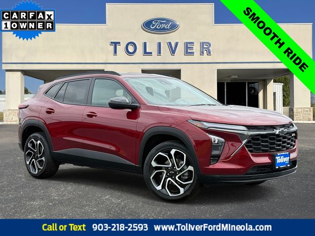 Red (Crimson Metallic) 2025 Chevrolet Trax RS with 2RS FWD SUV / Crossover Front-Wheel Drive 6-Speed Automatic