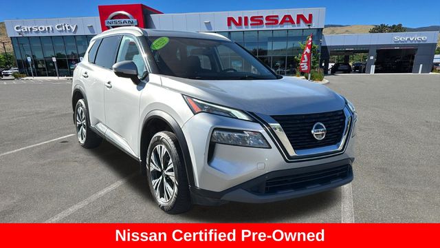 Brilliant Silver Metallic 2021 Nissan Rogue SUV / Crossover All-Wheel Drive Continuously Variable Transmission