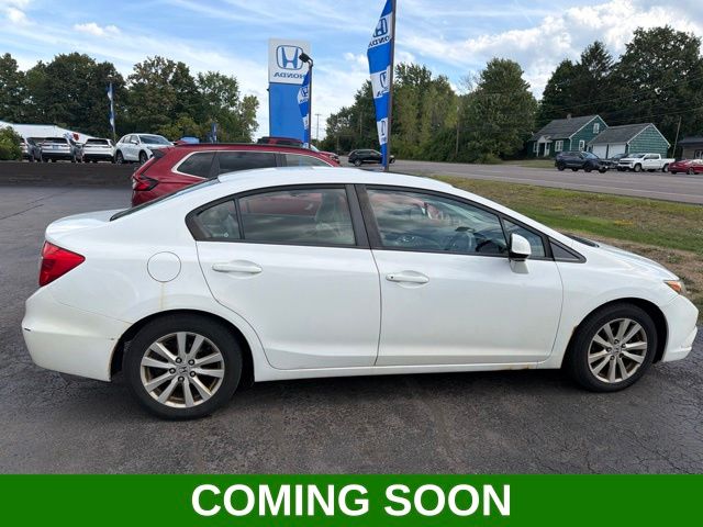 Taffeta White 2012 Honda Civic Sedan Front-Wheel Drive 5-Speed Automatic