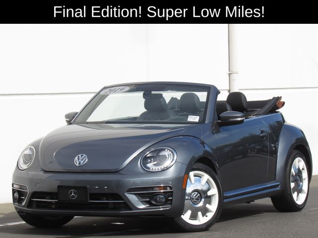 Platinum Gray Metallic/Brown Roof 2019 Volkswagen Beetle Convertible Front-Wheel Drive 6-Speed Automatic