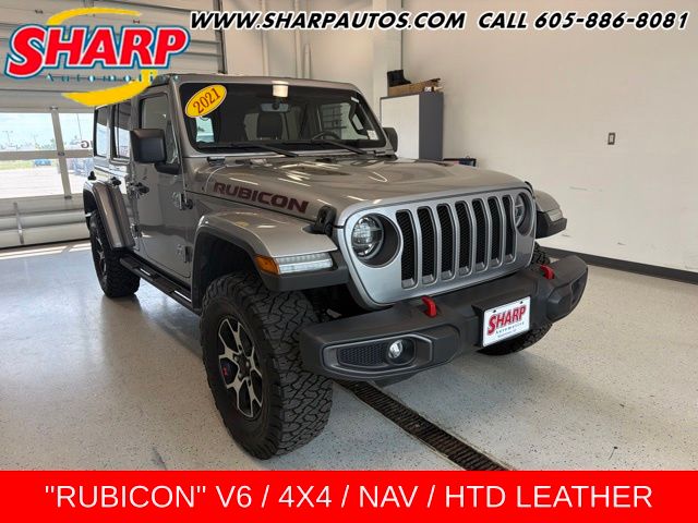 Billet Silver Metallic Clearcoat 2021 Jeep Wrangler SUV / Crossover Four-Wheel Drive 8-Speed Automatic