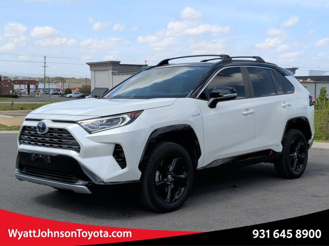 Blizzard Pearl w/Midnight Black Roof 2020 Toyota RAV4 Hybrid XSE AWD SUV / Crossover All-Wheel Drive Continuously Variable Transmission