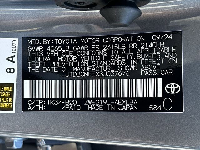 2025 Toyota Corolla Hybrid LE 28