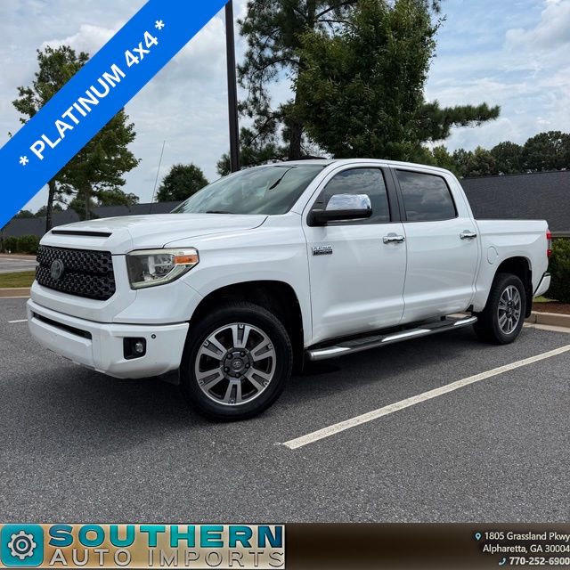 Super White 2018 Toyota Tundra Pickup Truck Four-Wheel Drive 6-Speed Automatic Overdrive