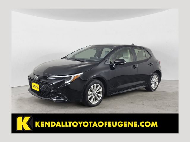 Midnight Black Metallic 2025 Toyota Corolla Hatchback Hatchback Front-Wheel Drive Continuously Variable Transmission