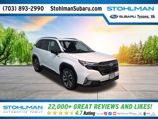 Crystal White Pearl 2026 Subaru Forester Hybrid Touring AWD SUV / Crossover All-Wheel Drive Continuously Variable Transmission
