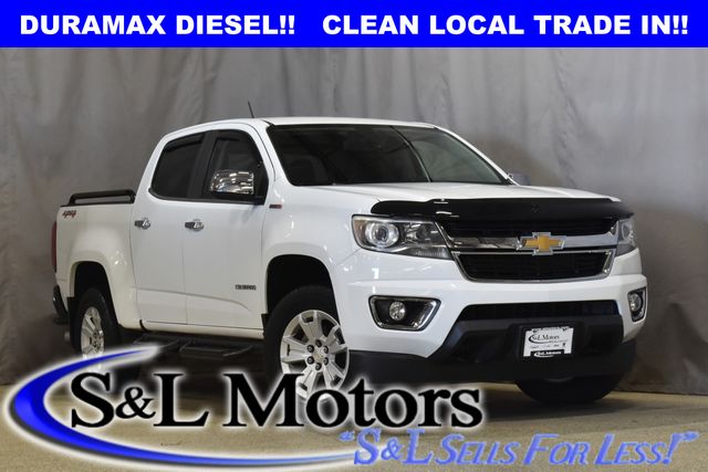 White 2018 Chevrolet Colorado LT Crew Cab 4WD Pickup Truck Four-Wheel Drive 6-Speed Automatic