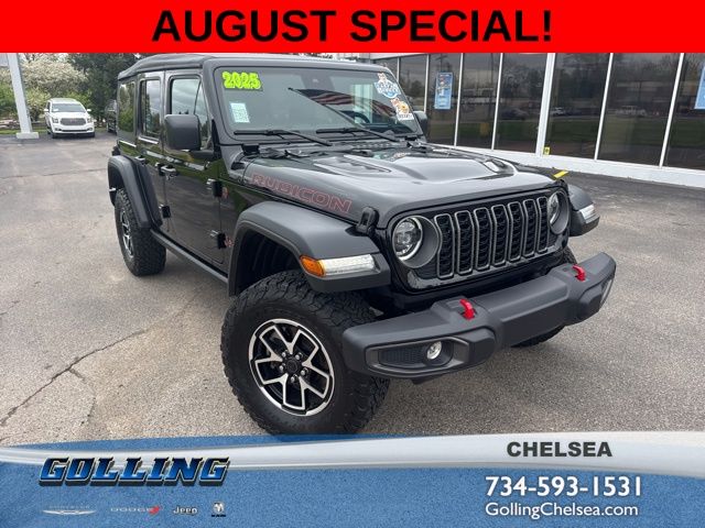 Black Clearcoat 2025 Jeep Wrangler SUV / Crossover Four-Wheel Drive 8-Speed Automatic
