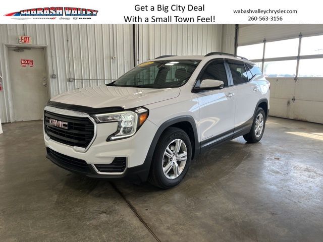 Summit White 2022 GMC Terrain SLE FWD SUV / Crossover Front-Wheel Drive 9-Speed Automatic