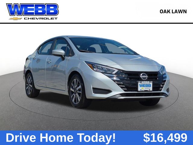 Brilliant Silver Metallic 2025 Nissan Versa Sedan Front-Wheel Drive Continuously Variable Transmission