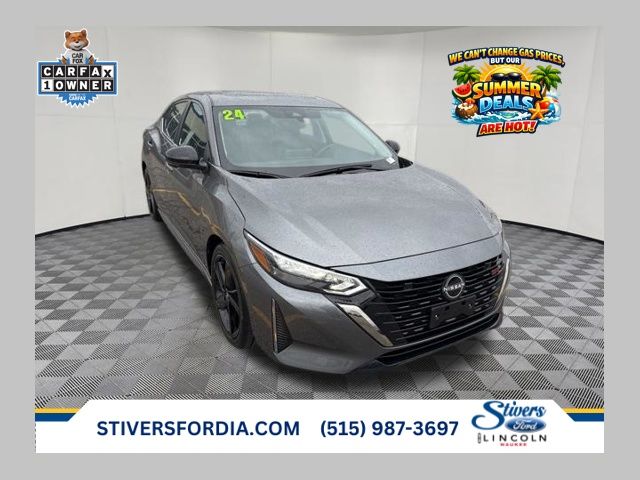 Gray (Gun Metallic) 2024 Nissan Sentra SR FWD Sedan Front-Wheel Drive Continuously Variable Transmission