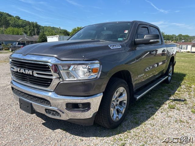 Gray (Granite Crystal Metallic Clearcoat) 2019 RAM 1500 Big Horn Crew Cab 4WD Pickup Truck Four-Wheel Drive 8-Speed Automatic