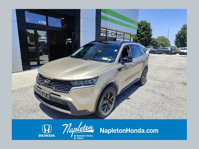 Brown (Crystal Beige) 2021 Kia Sorento S AWD SUV / Crossover All-Wheel Drive 8-Speed Automatic