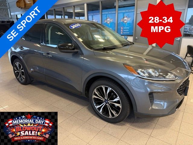 Gray Metallic 2022 Ford Escape SE FWD SUV / Crossover Front-Wheel Drive 8-Speed Automatic