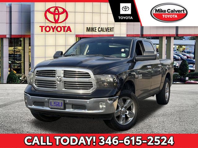 Brilliant Black Crystal Pearlcoat 2015 RAM 1500 Big Horn Crew Cab RWD Pickup Truck 4X2 8-Speed Automatic