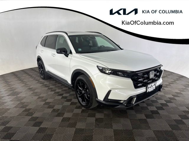 Platinum White Pearl 2024 Honda CR-V Hybrid SUV / Crossover All-Wheel Drive Continuously Variable Transmission