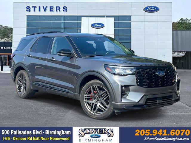 Carbonized Gray Metallic 2025 Ford Explorer SUV / Crossover All-Wheel Drive Automatic