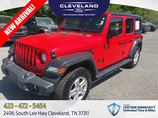 Firecracker Red Clearcoat 2022 Jeep Wrangler Unlimited Sport S 4WD SUV / Crossover Four-Wheel Drive 8-Speed Automatic