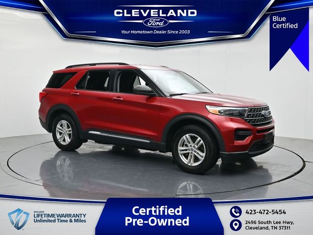 Red Metallic 2023 Ford Explorer SUV / Crossover Rear-Wheel Drive Automatic