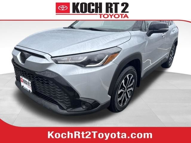 Sonic Silver/Jet Black 2023 Toyota Corolla Cross Hybrid S AWD SUV / Crossover All-Wheel Drive Continuously Variable Transmission