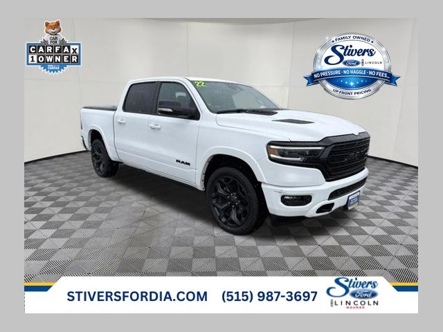 Bright White Clearcoat 2022 RAM 1500 Pickup Truck Four-Wheel Drive 8-Speed Automatic