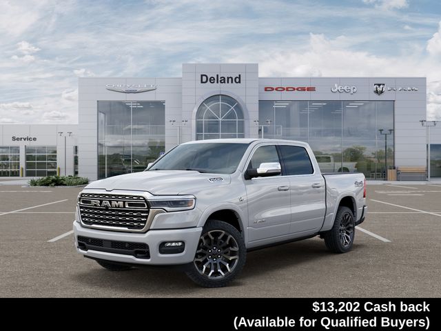 Ivory White Tri-Coat Pearlcoat 2026 RAM 1500 Pickup Truck Four-Wheel Drive 8-Speed Automatic