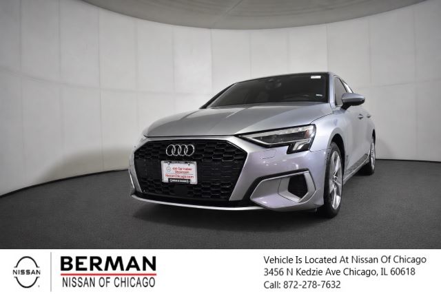 Silver 2023 Audi A3 40 TFSI Premium FWD Sedan Front-Wheel Drive 7-Speed Automatic