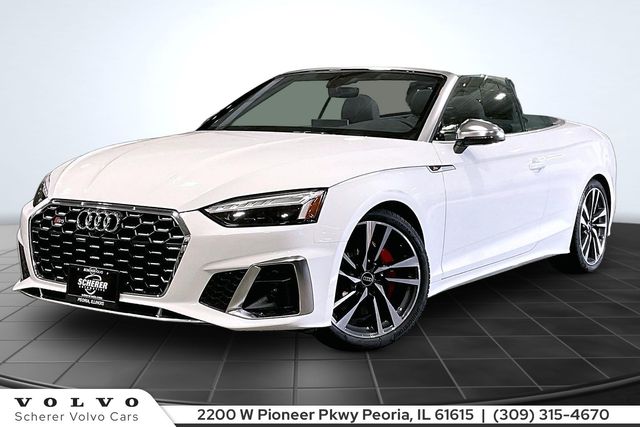 White 2023 Audi S5 Convertible All-Wheel Drive 8-Speed Automatic