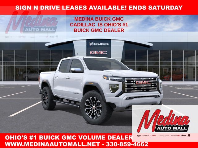 Summit White 2026 GMC Canyon Denali Crew Cab 4WD Pickup Truck Four-Wheel Drive 8-Speed Automatic