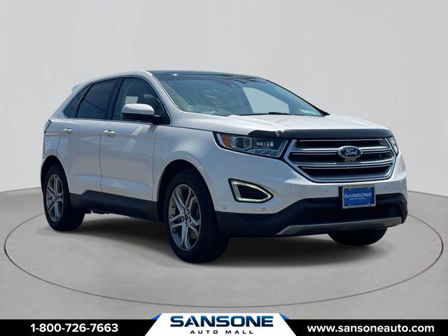 White Platinum Clearcoat Metallic 2015 Ford Edge Titanium AWD SUV / Crossover All-Wheel Drive 6-Speed Automatic