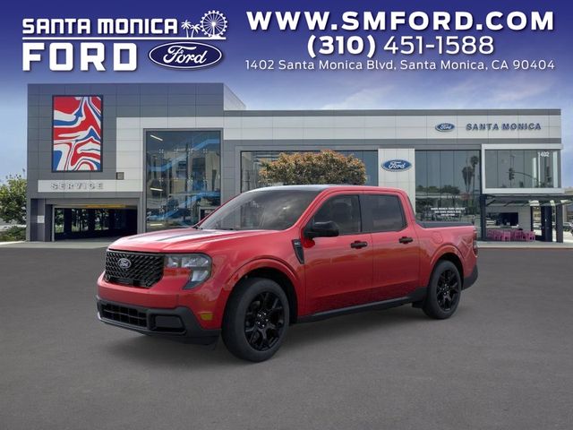 Ruby Red Metallic Tinted Clearcoat 2025 Ford Maverick XLT SuperCrew AWD Pickup Truck All-Wheel Drive 8-Speed Automatic