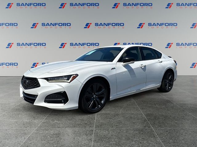 Platinum White Pearl 2021 Acura TLX SH-AWD with A-Spec Package Sedan All-Wheel Drive Automatic