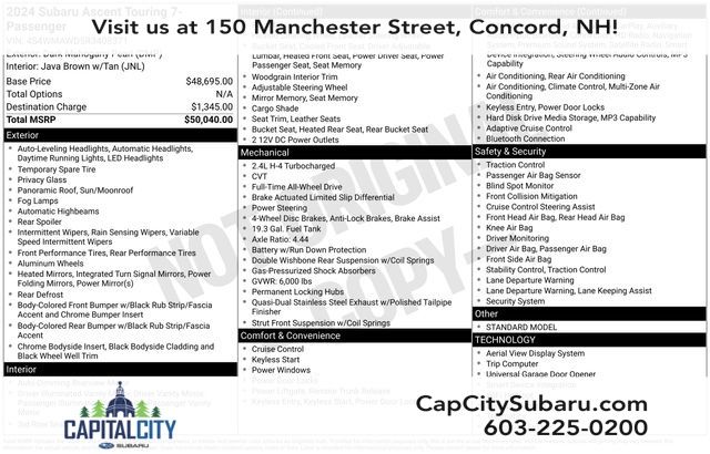 2024 Subaru Ascent Touring AWD