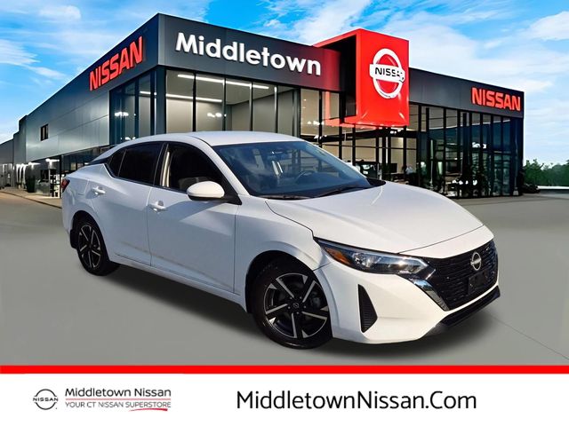 White (Fresh Powder) 2024 Nissan Sentra Sedan Front-Wheel Drive Continuously Variable Transmission