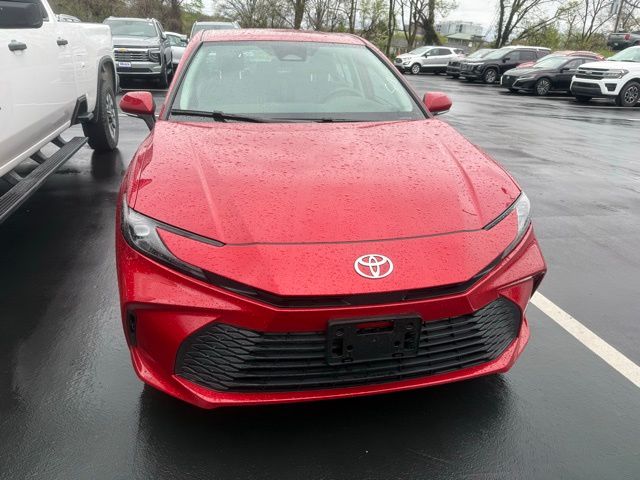 Red 2025 Toyota Camry Sedan Front-Wheel Drive Continuously Variable Transmission