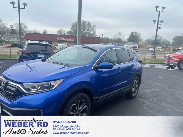 Aegean Blue Metallic 2021 Honda CR-V EX AWD SUV / Crossover All-Wheel Drive Continuously Variable Transmission