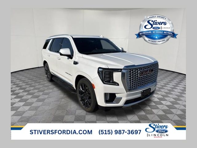 White Frost Tricoat 2024 GMC Yukon SUV / Crossover Four-Wheel Drive 