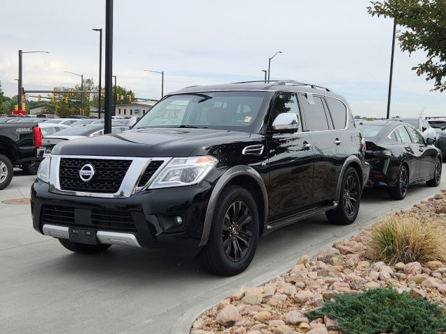 Super Black 2017 Nissan Armada SUV / Crossover Four-Wheel Drive 7-Speed Automatic