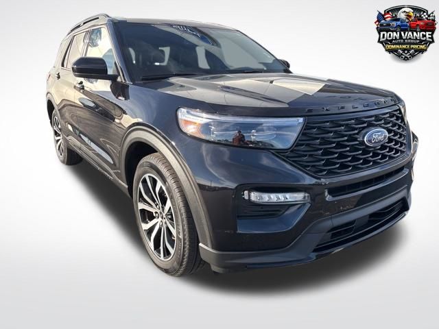 Black Metallic 2023 Ford Explorer ST-Line AWD SUV / Crossover All-Wheel Drive Automatic
