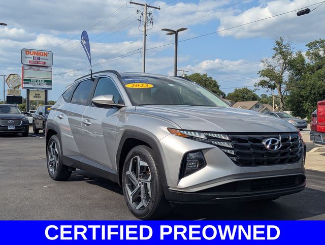 Shimmering Silver 2023 Hyundai Tucson SUV / Crossover Front-Wheel Drive 8-Speed Automatic