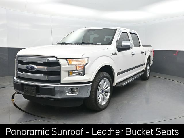 White Platinum Clearcoat Metallic 2015 Ford F-150 Pickup Truck Four-Wheel Drive 6-Speed Automatic