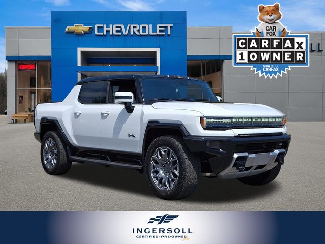 Interstellar White 2025 GMC Hummer EV Pickup 3X Crew Cab AWD Pickup Truck All-Wheel Drive 1-Speed Automatic