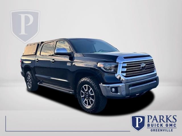 Midnight Black Metallic 2021 Toyota Tundra Pickup Truck Four-Wheel Drive 6-Speed Automatic