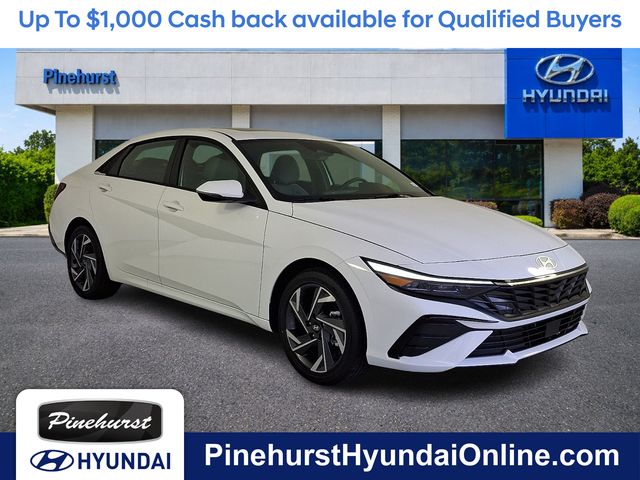 White 2026 Hyundai Elantra Hybrid Limited FWD Sedan Front-Wheel Drive 6-Speed Dual Clutch