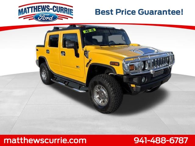 Yellow 2006 Hummer H2 SUT Base SUV / Crossover Four-Wheel Drive 4-Speed Automatic Overdrive