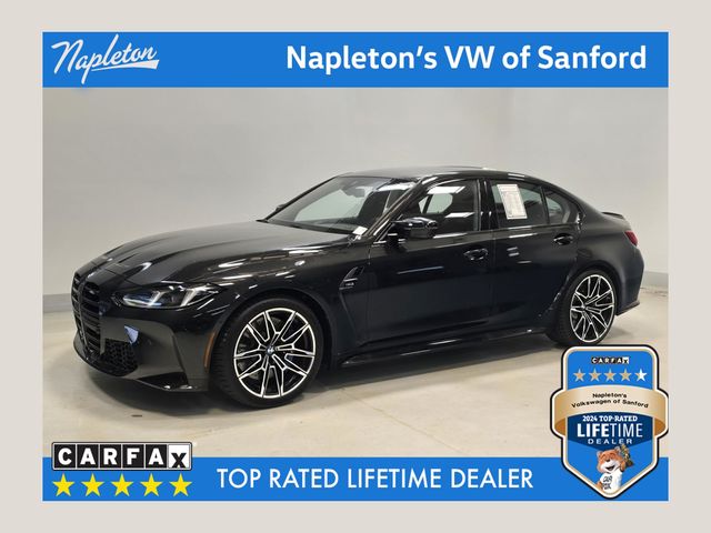 Black Sapphire Metallic 2025 BMW M3 Sedan Rear-Wheel Drive 6-Speed Manual