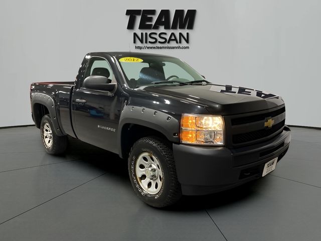 Black Granite Metallic 2012 Chevrolet Silverado 1500 Work Truck 4WD Pickup Truck Four-Wheel Drive 6-Speed Automatic Overdrive