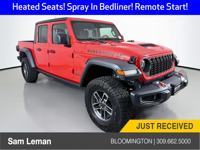 Firecracker Red Clearcoat 2024 Jeep Gladiator Mojave Crew Cab 4WD Pickup Truck Four-Wheel Drive 8-Speed Automatic