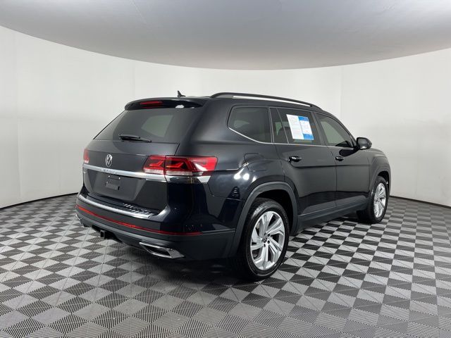 2022 Black Volkswagen Atlas 3.6L V6 SE w/Technology FWD SUV