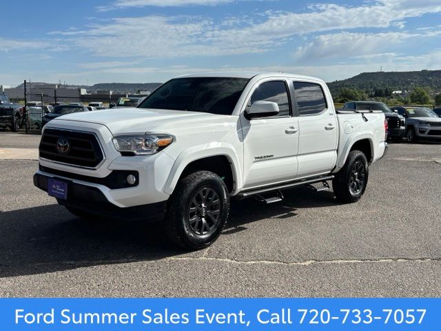 Super White 2021 Toyota Tacoma Pickup Truck 4X2 6-Speed Automatic
